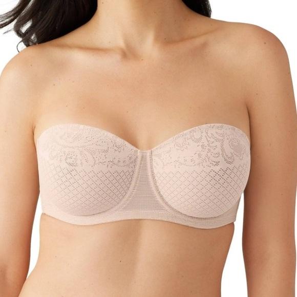 NWTD Wacoal 36DD Visual Effects Strapless Minimizer Bra 854310 Beige 121000