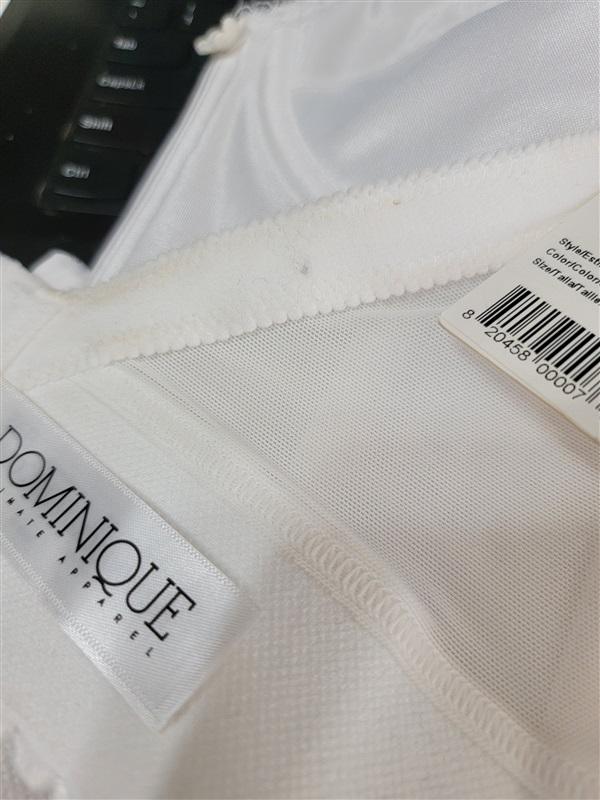 NWTD DOMINIQUE 44B NOEMI STRAPLESS LONGLINE BRA 6377 Ivory 121004