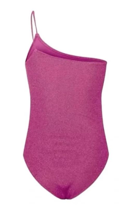 NWT Good American 4 XL 1 Shoulder Fuschia Pink 1PC Swimsuit 121007