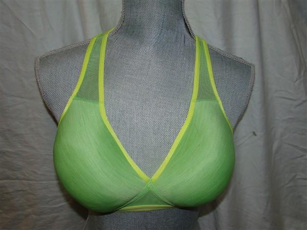 NWT Wacoal 38B Soft Cup Racerback Sports Bra 856234 Lime Green 121024
