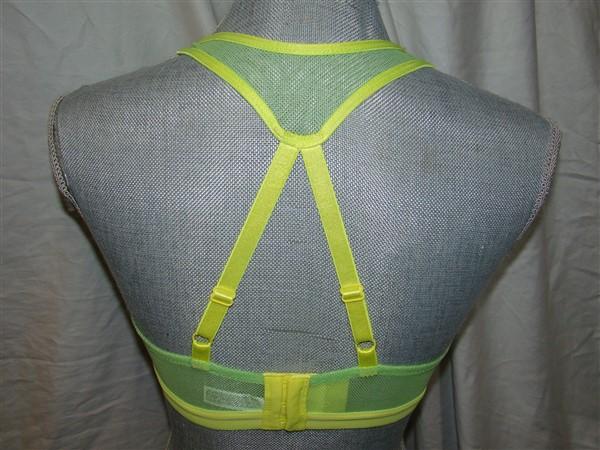 NWOT Wacoal 38B Soft Cup Racerback Sports Bra 856234 Lime Green 121026