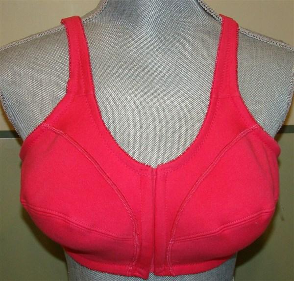 NWOT Comfort Choice 38B PINK Wirefree Front-Hook Seamless Leisure Bra 121027