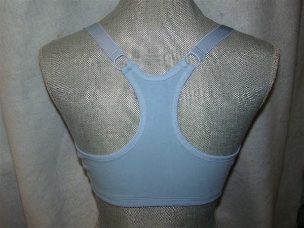 NWOT Comfort Choice 38B Zipper Leisure Sports Bra Blue 121067