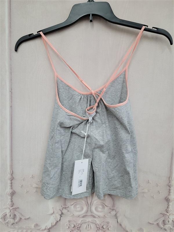 NWT Calme M Night & Day Tank Gray Peach 121072