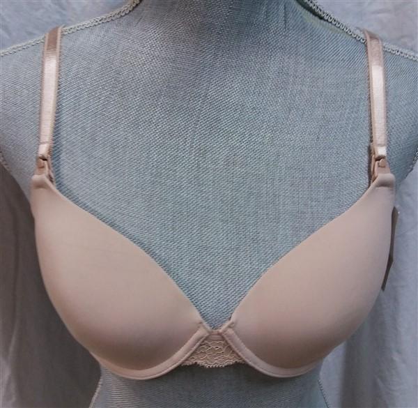 NWT Oh Baby Motherhood 34C Lace Underwire Nursing Bra Beige 121097