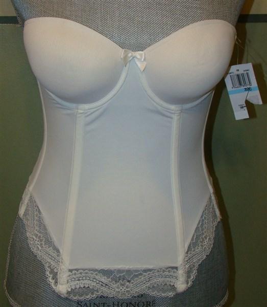 NWT Simone Perele 34C Bustier Plunge Contour Cup 12M410 Ivory 121106