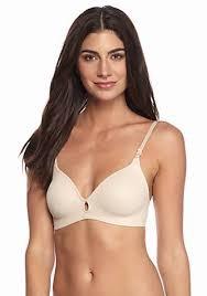 NWOT Hanes 34C Platinum Invisible Look Wire-Free Bra HP07 Beige 121110