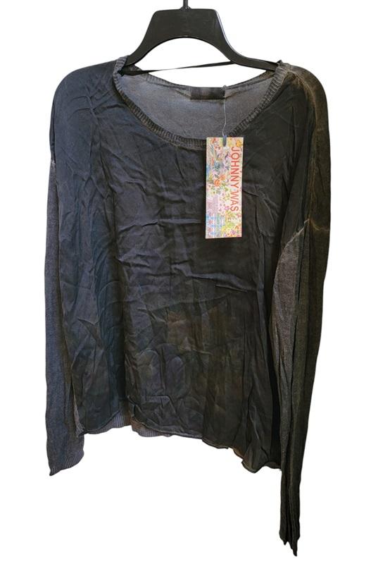 NWT Johnny Was Silk & Cashmere Long Sleeve Sweater Top 121116