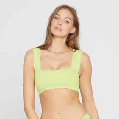 NWT L*Space S Parker Light Green Bikini Swim Top 121139