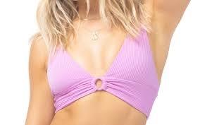 NWOT L*Space L Eco Chic Repreve Fisher Top Purple ROB 121142