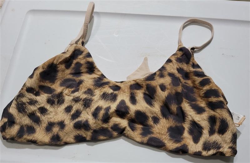 NWOT Pilyq Leo D Animal Print Bikini Swim Top 121147
