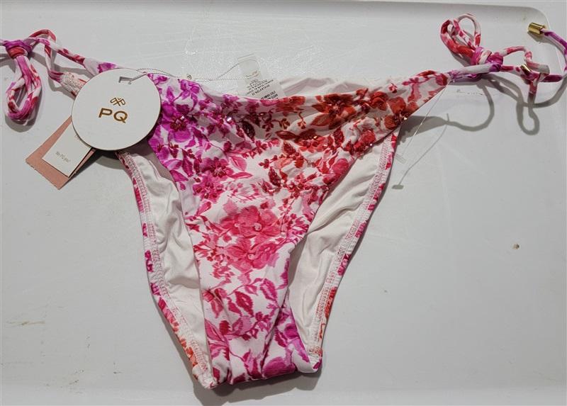 NWT Pilyq L Azalea Embroidered Beaded Tie Teeny Bikini Swim Bottom 121225