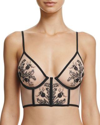 NWT Thistle & Spire 32D Verona Longline Mesh Bustier 121226