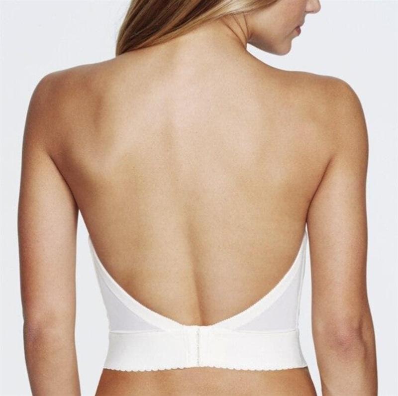 NWOT DOMINIQUE 34A NOEMI STRAPLESS LONGLINE BRA 6377 Beige 121228