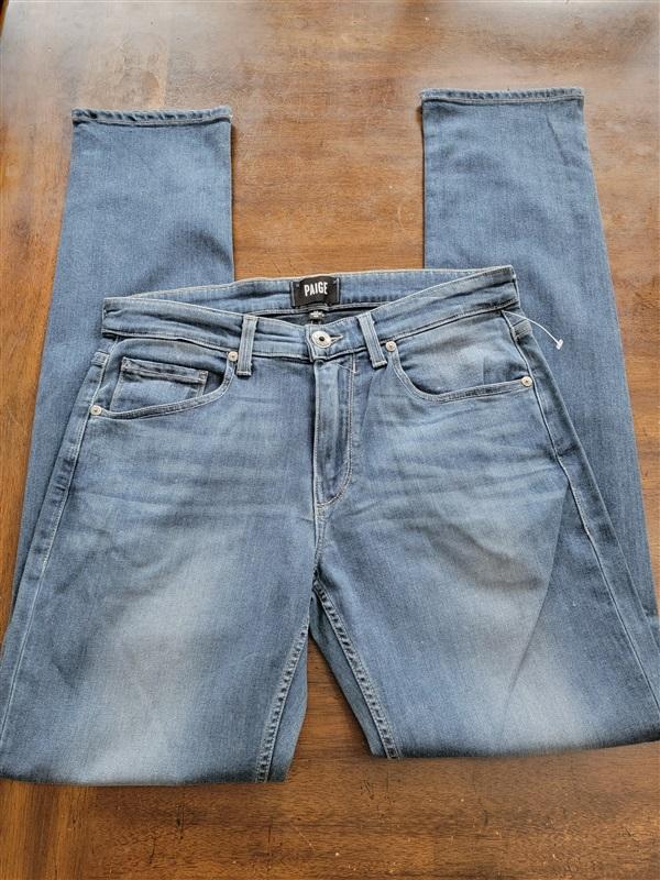 NWOT Paige 30 Men's Transcend Lennox Slim Jeans Silich 121262