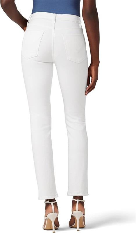 NWOT Hudson 32 Nico Mid Rise Straight Ankle Jeans White 121272