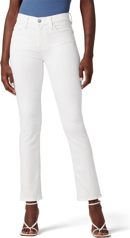 NWOT Hudson 32 Nico Mid Rise Straight Ankle Jeans White 121272