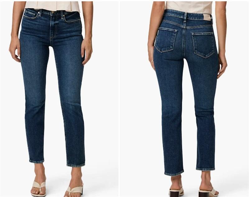 NWOT Paige 30 Cindy Crop High Waist Ankle Straight Leg Jeans 121278