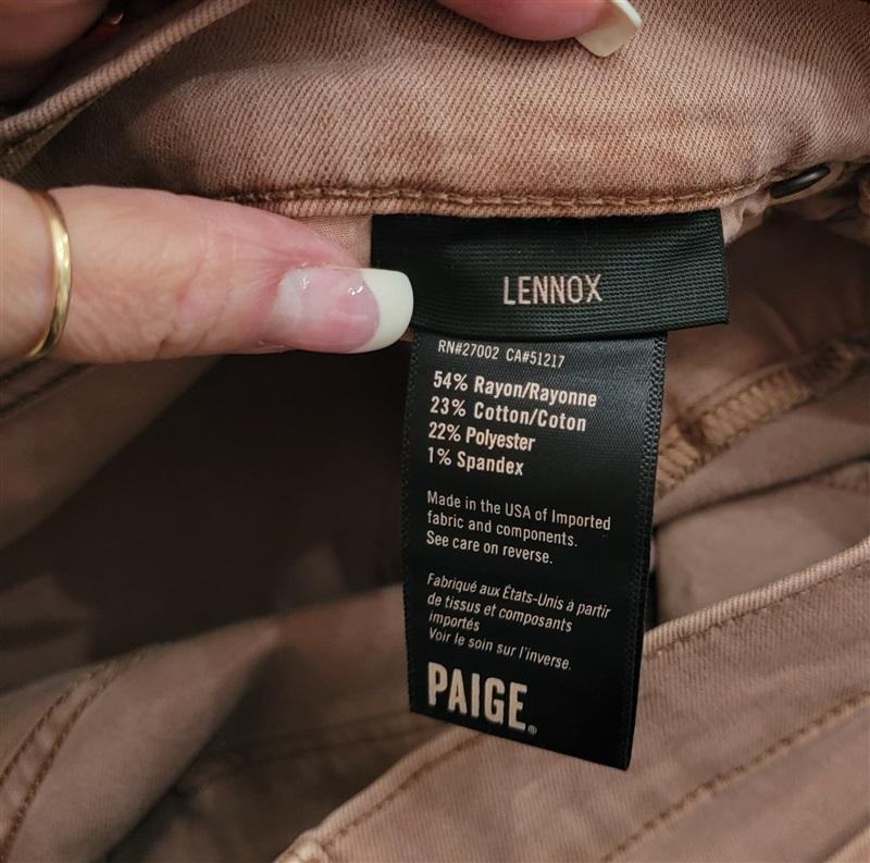 NWOT Paige 30 Men's Transcend Lennox Slim Jeans Sahara 121281
