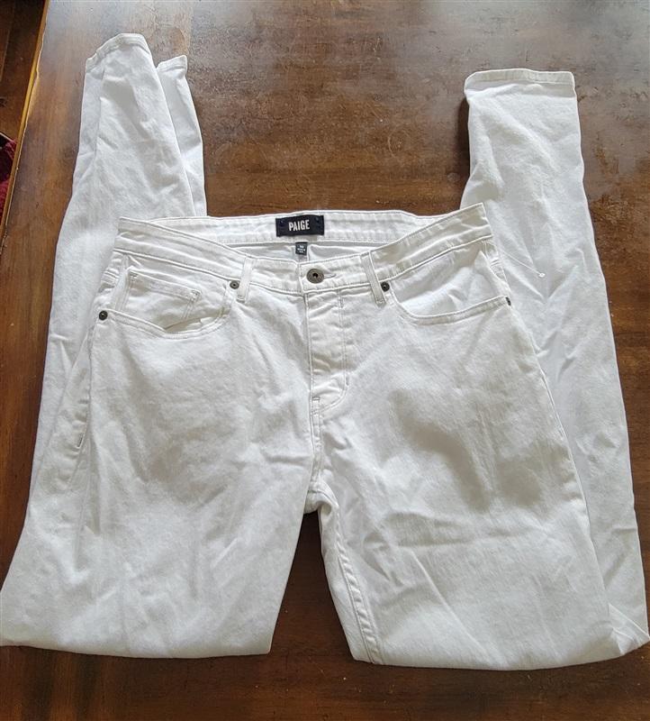 NWOTD Paige 30 Men's Normandie Slim Jeans White 121286