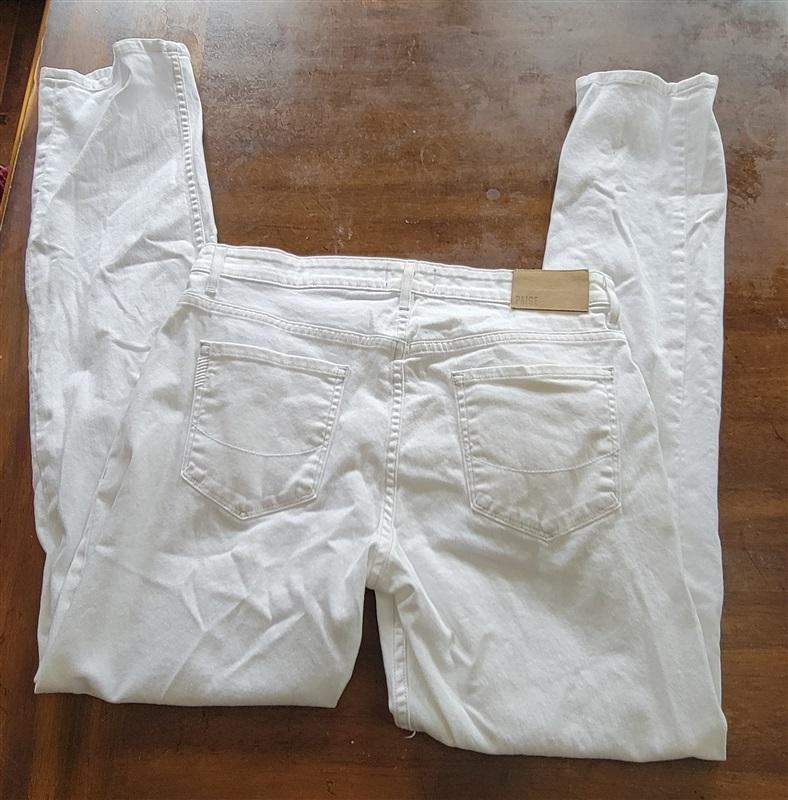 NWOTD Paige 30 Men's Normandie Slim Jeans White 121286