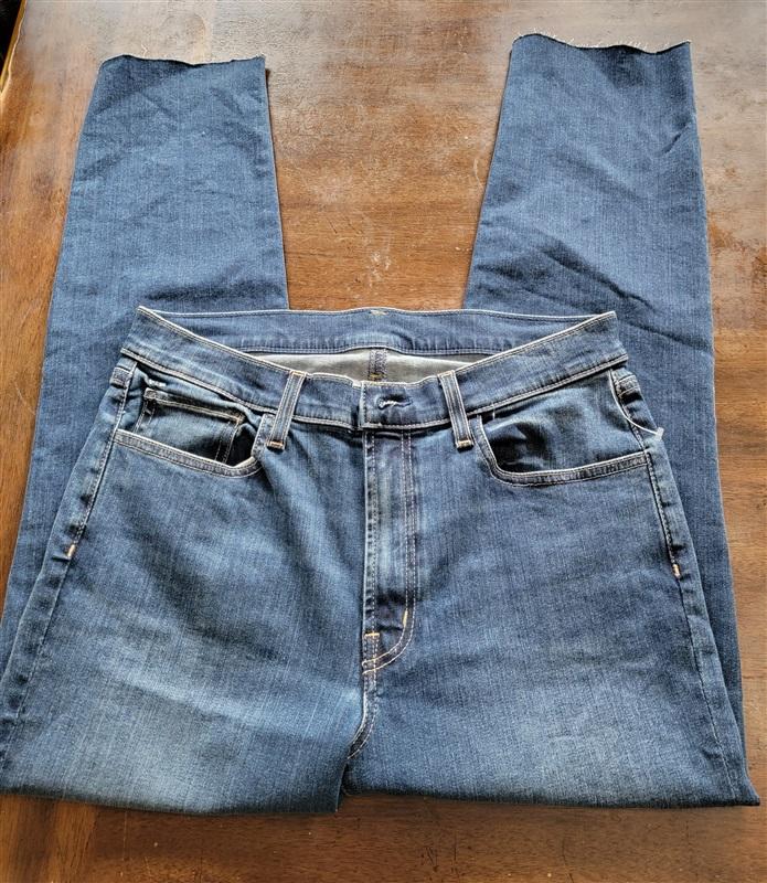 NWOT Edwin 30 Bree Slim Skinny Blue Raw Edge Jeans 121287