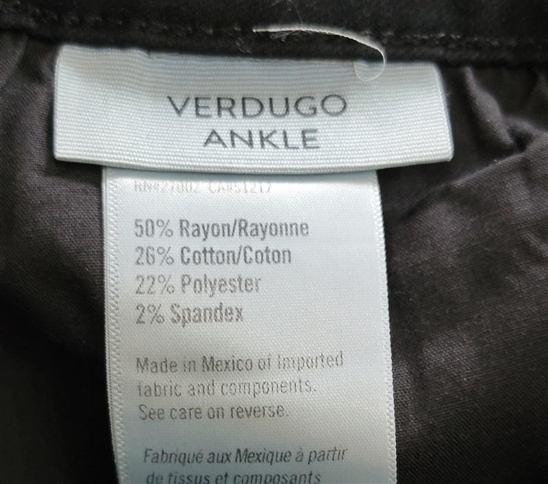 NWOT PAIGE Verdugo 34 Ankle Ultra Skinny Mid Rise Destructed Jeans Black 121294