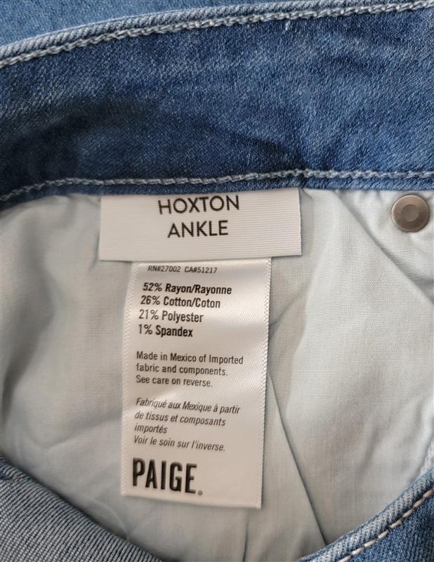 NWOT Paige 32 Hoxton Ankle Skinny Jean Blue 121297