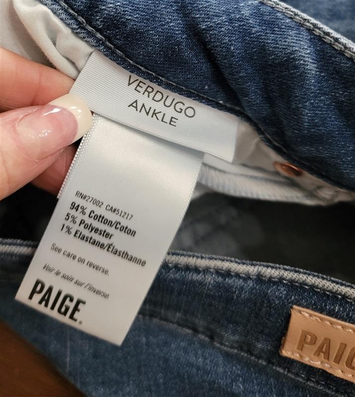 NWOT PAIGE Verdugo 30 Ankle Blue 5 Pocket Jeans 121299
