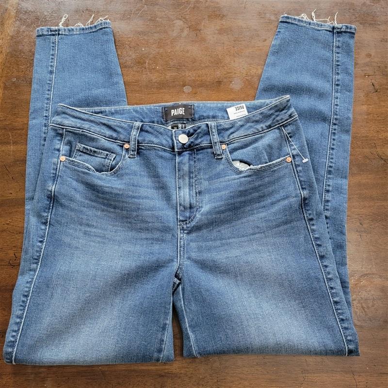 NWOT PAIGE Verdugo 30 Ankle Blue 5 Pocket Jeans 121299