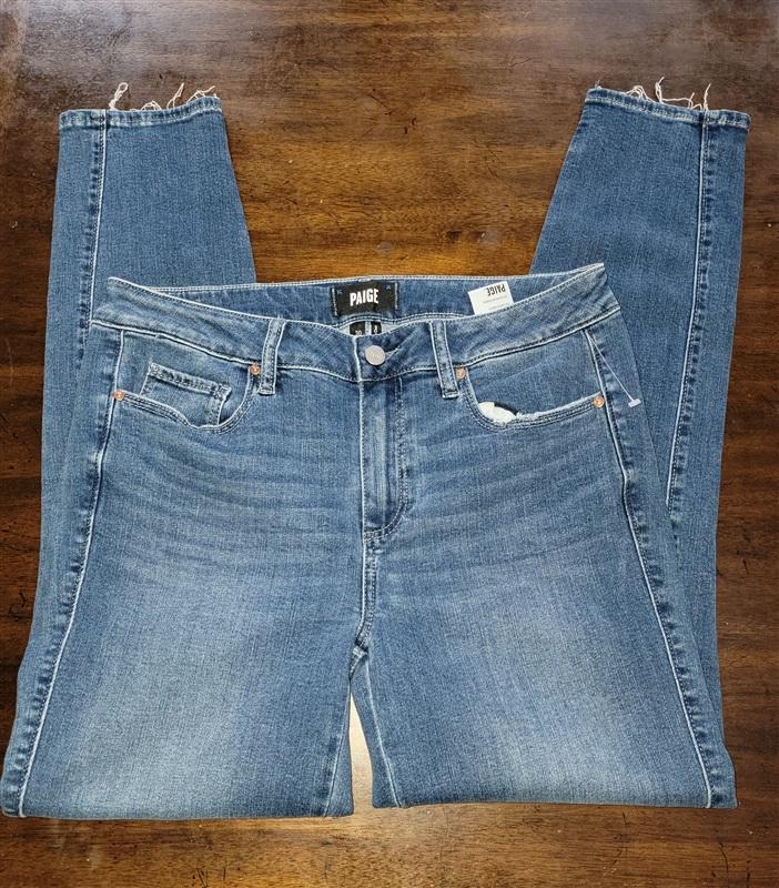 NWOT PAIGE Verdugo 30 Ankle Blue 5 Pocket Jeans 121299
