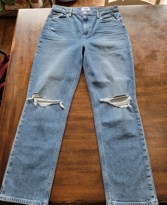 NWOT PAIGE 31 Stella Straight Jean Blue 121304