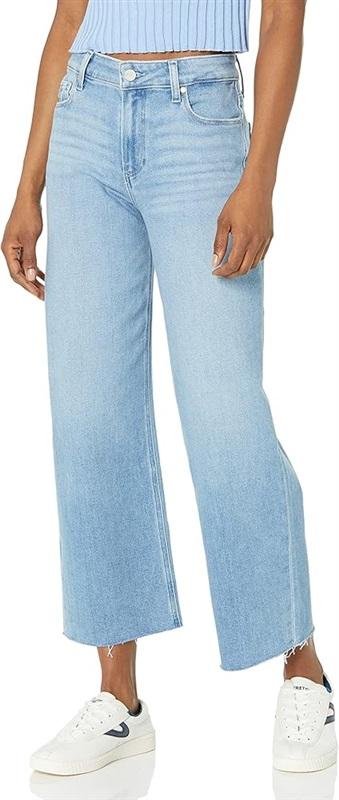 NWOT PAIGE 31 Nellie Raw Hem High Rise Cropped Wide Leg 121307
