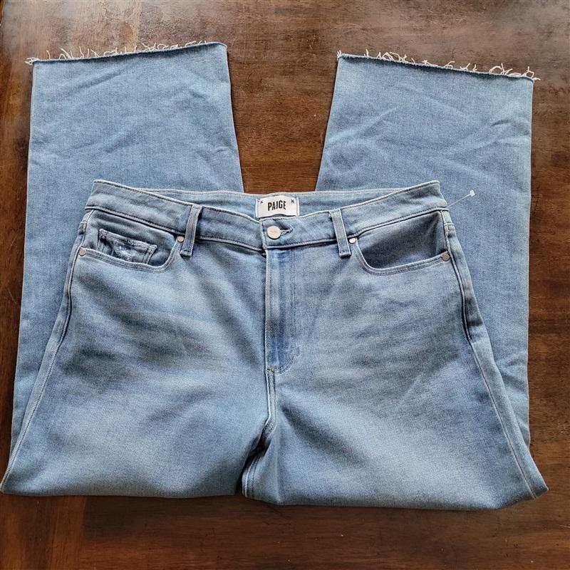 NWOT PAIGE 31 Nellie Raw Hem High Rise Cropped Wide Leg 121307