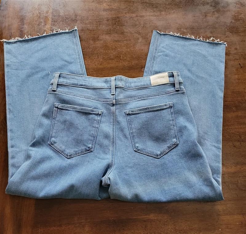 NWOT PAIGE 31 Nellie Raw Hem High Rise Cropped Wide Leg 121307