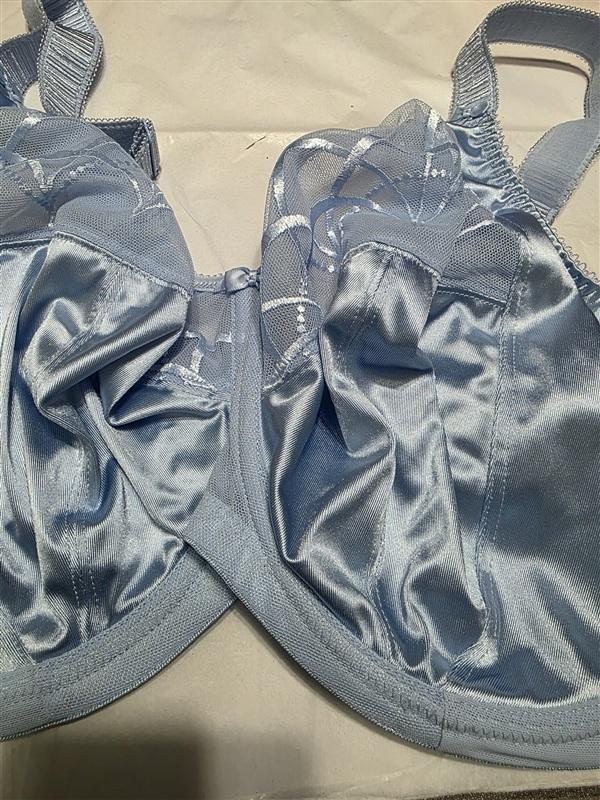 NWT Elomi 36J USA Cate Underwire Full Cup Banded Bra EL4030 Blue 121309