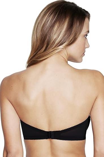 NWT Dominique 34B Margeau Low Plunge Strapless Bra 8103 Black 121322