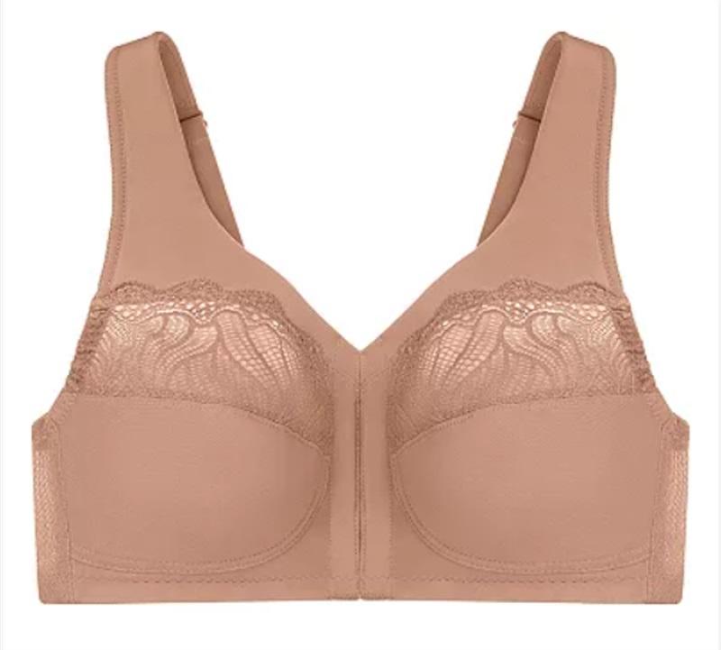 NWOT Glamorise 50C Full Fig MagicLift Front-Close Bra Wirefree 1210 121344