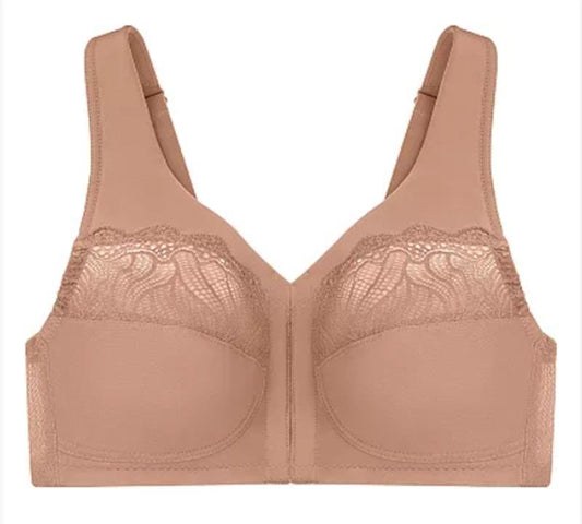 NWOT Glamorise 50C Full Fig MagicLift Front-Close Bra Wirefree 1210 121344