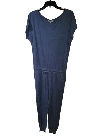 NWOT Michael Stars M Knit Jumper Jumpsuit Blue Short Sleeve 121368