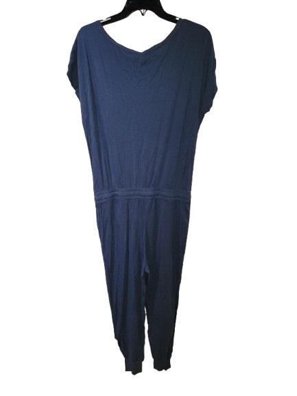 NWOT Michael Stars M Knit Jumper Jumpsuit Blue Short Sleeve 121368