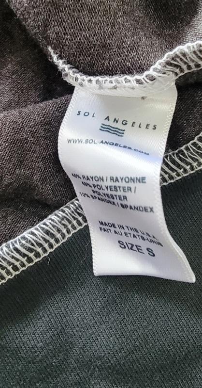 NWOT Sol Angeles S Anthropologie Charcoal Super Soft Sweatshirt 121381
