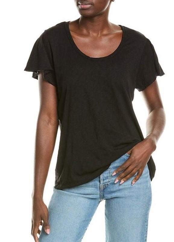 NWOT Michael Stars S Jana V Neck Blue T Shirt 121385
