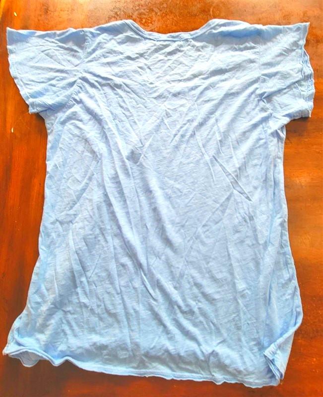 NWOT Michael Stars S Jana V Neck Blue T Shirt 121385