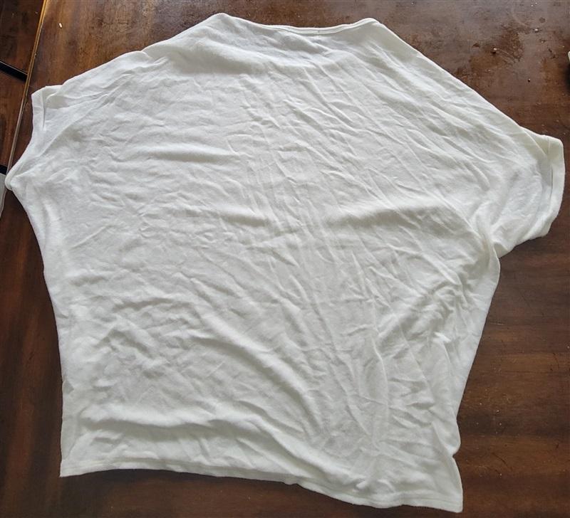 NWOT Michael Stars L Ellie Elbow-Sleeve Top Dolman Ivory 121389