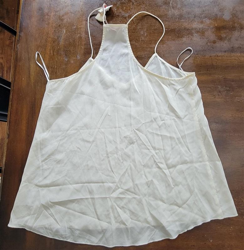 NWPTD Johnny Was xs Scoop Neck Tunic Tank White 121390