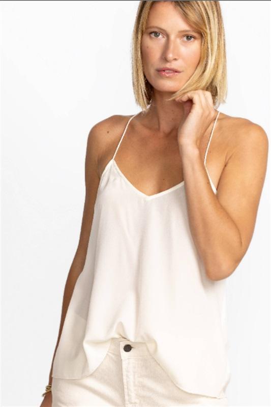 NWPTD Johnny Was xs Scoop Neck Tunic Tank White 121390