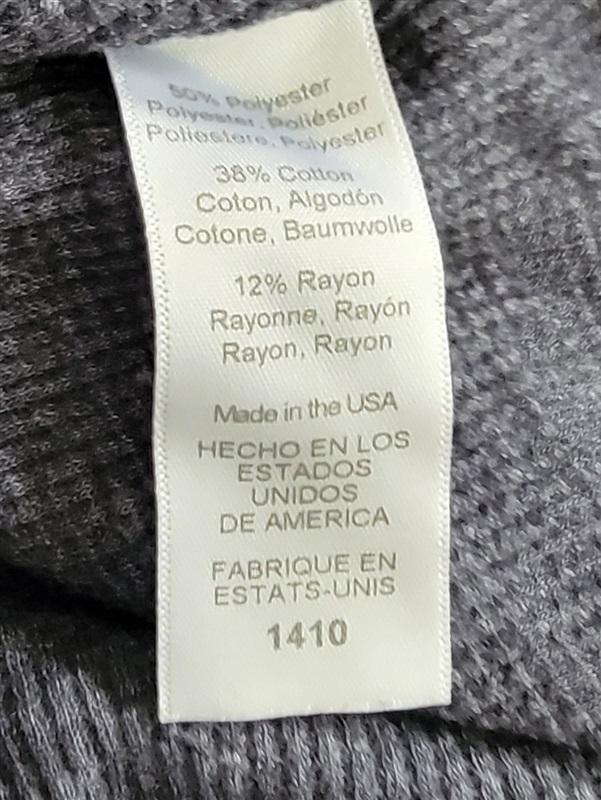 NWOT Michael Stars S Delia V neck Thermal T Shirt Long Sleeve 121392