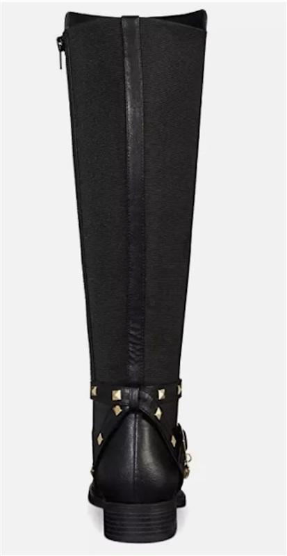 NWOT Thalia Sodi 8.5W Vallie Leather Closed Toe Knee High Black Boots 121401