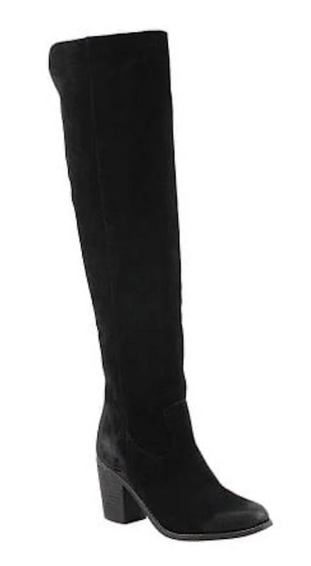NWOT Diba 6.5 Leg Up Black Suede Slouch Cowboy Boots 121403